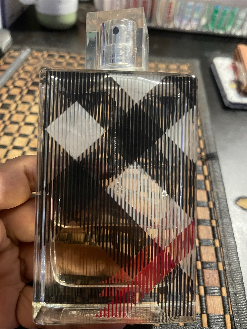 Burberry for her Black, Clear & Red Accents